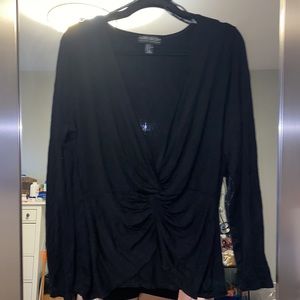 Forever 21 Black Long Sleeve Top Sz 3X